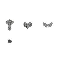 HETTICH 9360736 FurnSpin Cadro hybrid vertikálny bez profilov sada biela