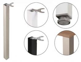 StrongLegs stolová noha TA001, 710R/80x80mm, čierna matná