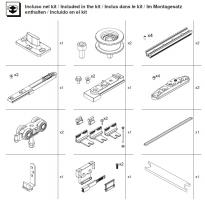 TERNO T-Belt Step sada kovania pre prvé dvere 80kg čierna