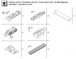 TERNO T-Belt Step sada kovania pre synchrónne dvere 80kg čierna