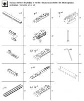 TERNO T-Belt Universal sada kovania pre fixné dvere 80kg čierna