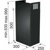 FRANKE Príslušenstvo 112.0683.832 teleskopický komínik čierna