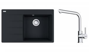 FRANKE Set G250MČ CNG 611-78 TL/7 m.čierna + FS 3230.031