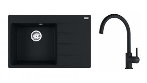 FRANKE Set G272MČ CNG 611-78 TL/2 m.čierna + FC 6018.901