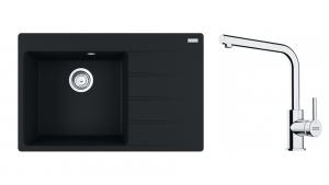 FRANKE Set G251MČ CNG 611-78 TL/2 m.čierna + FS 3230.031