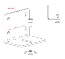 TERNO interiérové posuvné dvere 40-80kg, art. S.155-ZN držiak horného vedenia