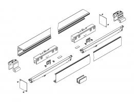 TWIN MINIMAL II 2000mm/CM 80 kg s tlmením, čierny mat