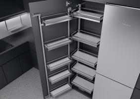 K-KES Tandem III, potravinová skriňa, Arena Style, 600/1700mm, chróm