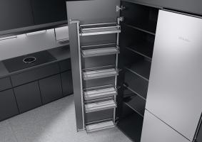 K-KES Tandem Side III, potravinová skriňa, Arena Style, 600/1700mm, chróm