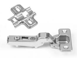 K-StrongHinges S5 záves klip polonaložený bez tlmenia 110° podložka skrutka