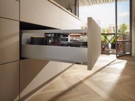 K-BLUM Merivobox 8xM+12xE/500 svetlo sivá Inserta + 1x FESTOOL TXS 12