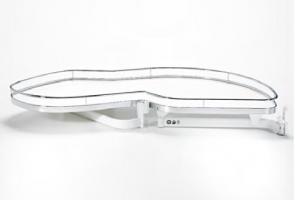 KES 235010 LeMans II, rohové police, Arena Classic, 400mm, pravý - biela/chróm