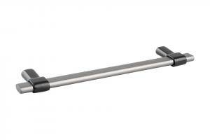 TULIP Úchytka Joliet 160 steel grey/čierna brúsená