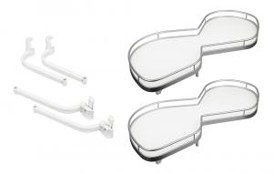 KES 037923 LeMans II, roh. police, Arena Classic, 500mm, ľavý - biela/strieborná