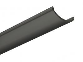 StrongLumio krycia lišta k LED profilom Angular naklapavácia, 3030mm, čierna