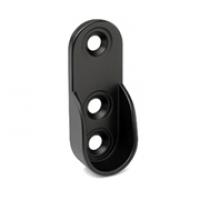 StrongWire držiak šatníkovej tyče oválnej, D=15, čierna