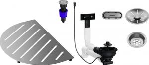 BLANCO 527993 Príslušenstvo k drezom Oovalon Components –nehrdz.oceľ kartáčovaná