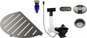 BLANCO 527997 príslušenstvo drezu Oovalon Components - Satin Platinum