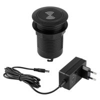 StrongPower PowerUp nabíjačka USB A+C + bezdrôtové nabíjanie, čierna