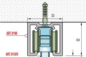 SISCO 0196 AF horná lišta alu 6m