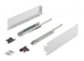 K-StrongMini zásuvka 121/350mm, tlmený čiastočný výsuv 25kg, biela