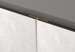 Rocko Tiles SLIM profil STRIEBORNÝ 2,8 m