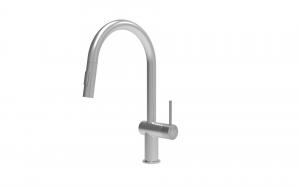 StrongSinks S3 Batéria Neris s vyťahovacou spŕškou tvar U biela, koncovka