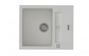 StrongSinks S3 Drez granit Vardar 615 615x500mm s odkvapom a vaničkou biela