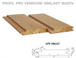 PALUBOVKY fasáda BOROVICA ThermoWood Tatran (UTV) 4200/117/19