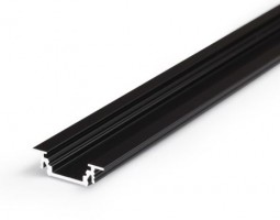 StrongLumio profil LED Groove 10 alu čierný 1000mm