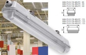 SK- svietidlo MAH PLUS-258 ABS/PC
