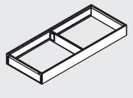 BLUM ZC7S600RS1 Ambia-line rámček pre LBX/MVX, NL=600/Š=100  Hodvábne biela SW-M