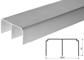 SEVROLL Simple horné vedenie 2m strieborná