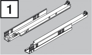 BLUM 560H5500C Tandem celovýsuv Tip-on 550mm