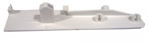 StrongBox držiak čela vnútornej zásuvky H204 s dvomi guľatými relingami biely