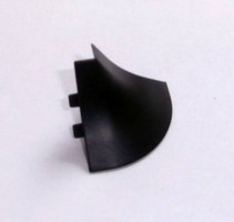 TL Slim line plus (Compact line) vonkajší roh 90° ČIERNA