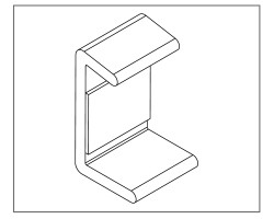 Koncovka hliník L/P sokl REHAU 100mm