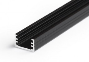 StrongLumio profil LED Slim alu čierná 2000mm