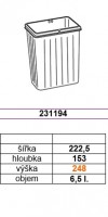 GOLLINUCCI náhradný kôš pre Sistema 900, 6,5 L