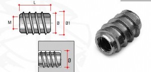 Matica zavŕtná bez límca BU15 M8x15 oceľ zinok žltý