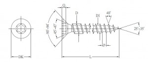 Vrut TX 6x100/60 zinok biely T30, čiastočný závit