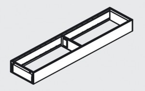 BLUM ZC7S600RS2 Ambia-line rámček pre LBX/MVX, NL=600/Š=200 Hodvábne biela SW-M