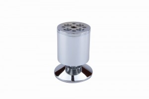 StrongLegs nábytková noha FA003, 80Rmm, chróm matný/chróm lesklý