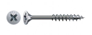 SPAX skrutka 4x80/50 zápustná hlava PZ,W,4C MH, čiastočný závit