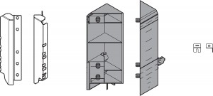 BLUM ZSF.345E.D1 Space Corner Antaro D pevné biele