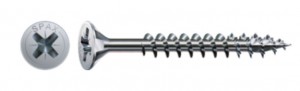 SPAX skrutka 3,5x50 zápustná hlava PZ,W,4C MH