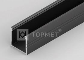 TM-profil LED Smart16 alu čierny 1000mm