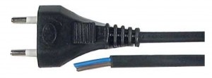 Flexo s voľným koncom 2x0,5mm 2m čierna