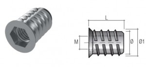 Matica závrtná s límcam BU02 M6x15mm