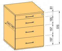 K-BBP kontaj. komplet 740mm typ 2/ver. 7 (plast.zás.,celovýs.,doťah)